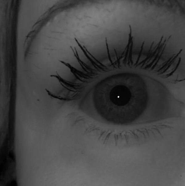 Eye of subject 1 rendered from a novel viewpoint.