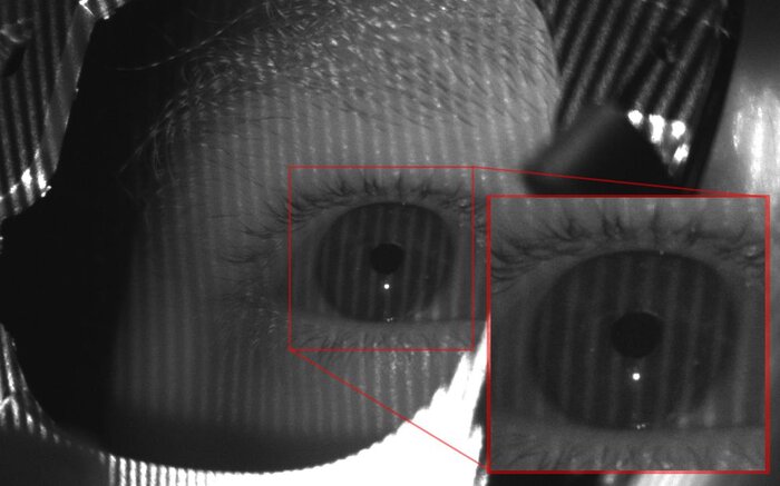 Structured light fringe pattern from the real capture.